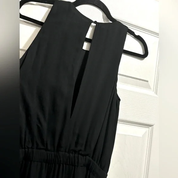 Aritzia BABATON Harold Sleeveless Maxi Dress Front Slit Split Hem Black Size XS - Picture 7 of 12